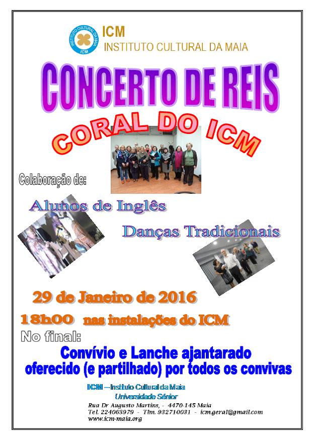 Cartaz do Concerto de Reis